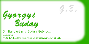 gyorgyi buday business card